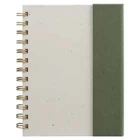 Halden Organiser mit Spiralbindung, Haftnotizen und FSC-Papier – B6 in Grün