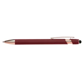 Prince Softy Roségold Executive Kugelschreiber - m/Stylus in Rot