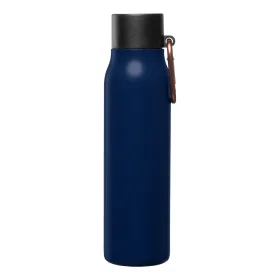 Strata Thermos-Trinkflasche mit Karabiner aus recyceltem Edelstahl - 550 ml in Marineblau