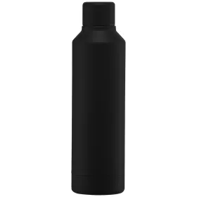 Olympus Edelstahlflasche - Kupferbeschichtet & Doppelwandig mit Drehverschluss - 500 ml in Schwarz