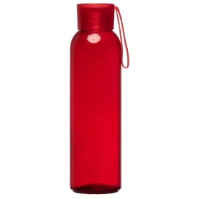 Solstra Essentials Glasflasche mit Silikonband - 500 ml in Rot