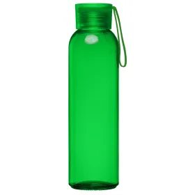 Solstra Essentials Glasflasche mit Silikonband - 500 ml in Grün