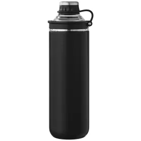 Oasis Recycling-Edelstahlflasche mit Verschluss-Griff - 680 ml in Schwarz