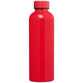 Norden Trinkflasche in glänzender Monochrom-Optik und wasserdicht aus rPET – 680 ml in Rot