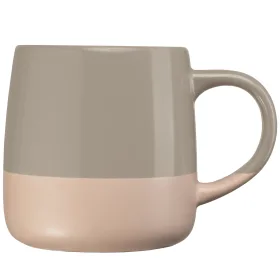 Atlas Keramiktasse mit Farbblock-Design - 445 ml in Düne