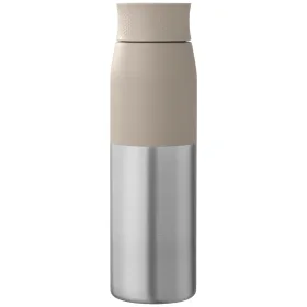 Borealis Recycling-Edelstahlflasche mit Drehverschluss - 650 ml in Düne