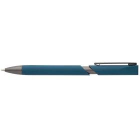 Kyra Kugelschreiber aus recyceltem Kunststoff und Stone Finish in Marineblau