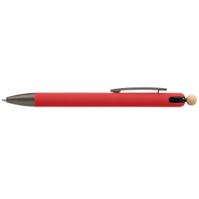 Cavo Kugelschreiber mit Fidget-Funktion aus recyceltem Aluminium in Rot