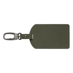 Malmö Karabiner-Gepäckanhänger aus recyceltem Metall - 6.5 x 17.5 cm in Waldgrün