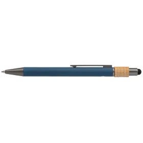 Reborn Spinner Kugelschreiber aus recyceltem Aluminium - m/Stylus in Marineblau