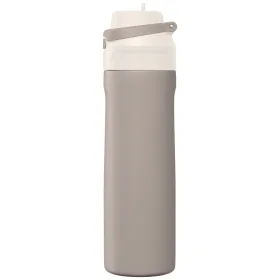 Lynk Trinkflasche mit Trinkhalm und Klappverschluss aus Edelstahl - 690 ml in Düne