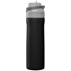 Lynk Trinkflasche mit Trinkhalm und Klappverschluss aus Edelstahl - 690 ml in Schwarz