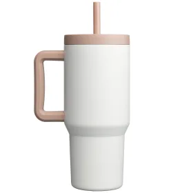 Grosche® Aspen 2-in-1 Edelstahl-Trinkbecher mit Thermofunktion und Trinkhalm - 945 ml in Weiss