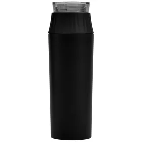 Majesty Recycling-Edelstahlflasche mit wasserdichtem Verschluss - 590 ml in Schwarz
