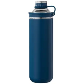Oasis Recycling-Edelstahlflasche mit Verschluss-Griff - 680 ml in Marineblau