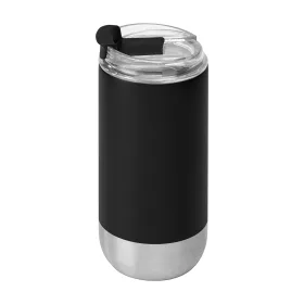 Glacier Recycling-Edelstahlbecher - Doppelwandig - 475 ml in Schwarz
