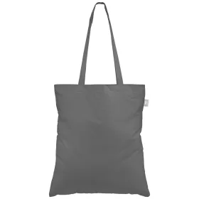 Geo - Tragetasche aus recyceltem Baumwolltuch - 140 g/m2 in Grau