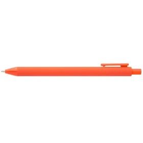 Bloom Klick-Kugelschreiber in Soft-Touch-Optik aus recyceltem Kunststoff in Orange