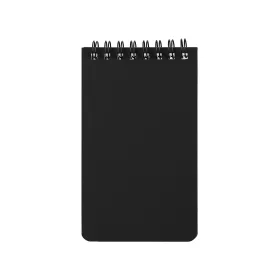 Atlas Essentials Spiralnotizblock aus Steinpapier in Schwarz