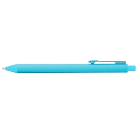 Vela Essentials Gelschreiber mit Soft-Touch-Oberfläche aus recyceltem Kunststoff Soft-Touch-Oberfläche in Hellblau