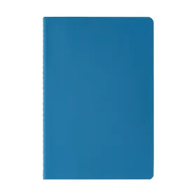 Eilo Notizbuch mit Kontrastnähten aus recyceltem Material – A5 in Marineblau