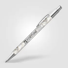 Lebeau Exklusiver Metallic Kugelschreiber in Chrom