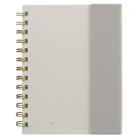 Halden Organiser mit Spiralbindung, Haftnotizen und FSC-Papier – B6 in Grau