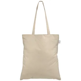 Geo - Tragetasche aus recyceltem Baumwolltuch - 140 g/m2 in Natur
