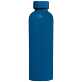 Norden Trinkflasche in glänzender Monochrom-Optik und wasserdicht aus rPET – 680 ml in Marineblau
