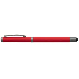 Bowie Gelschreiber mit Stylus aus recyceltem Aluminium in Rot