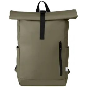 Malmö - Rolltop-Rucksack aus Recyclingmaterial - Wasserdicht in Grün