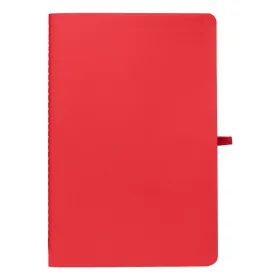Monolith Notizbuch mit liniertem Steinpapier und Soft-Touch-Oberfläche - A5 in Rot