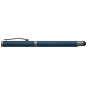 Bowie Gelschreiber mit Stylus aus recyceltem Aluminium in Marineblau