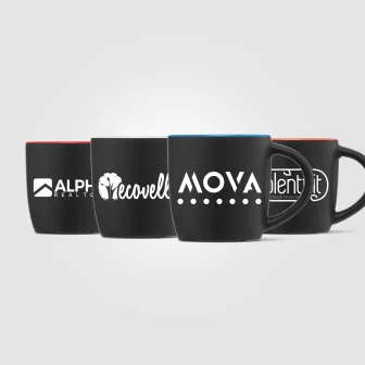 Zanzibar Ceramic ColorPop Black Mug – 12 oz.
