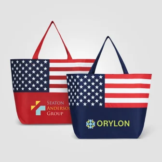 American Flag Non-Woven Tote Bag