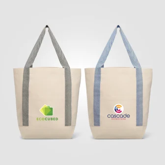 Niva Tote bag en toile de 340 gsm coton recyclé, poche avant - 12,25 L