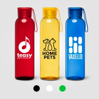 Solstra Essentials Glass Silicone-Strap Bottle – 17 oz.