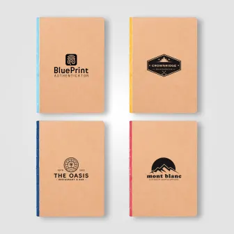 Carnet Romy en kraft bord coloré – A5
