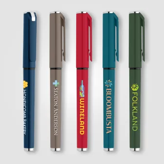Islander Recycled Plastic Monochrome Gel Grip Pen