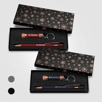 Ellipse & Chroma Rose Gold Snowflake Gift Set