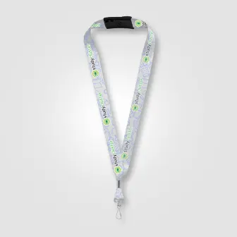 Orris rPET J Hook Breakaway Lanyard - 36'' x 1''