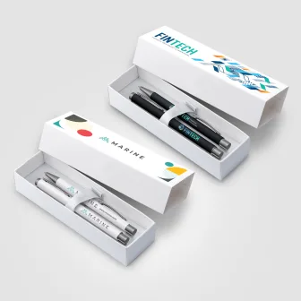 Bowie Softy Ballpoint & Rollerball Gift Set  on Pens and Box
