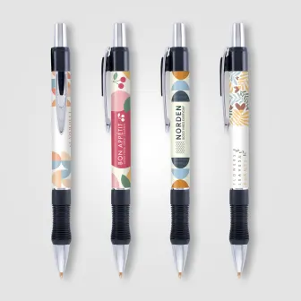 Vantage Chrome Contoured Grip Pen