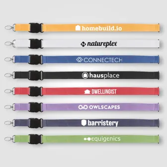 Jex rPET Breakaway Buckle Lanyard - 31.5'' x 1''