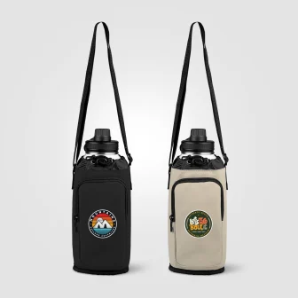 Malmö Recycled PU Zipper Pocket Bottle Bag - 60 oz