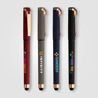 Islander Softy Rose Gold Gel Pen w/ Stylus