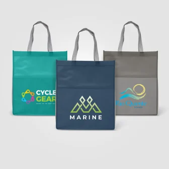 Rome RPET - Recycled Non-Woven Tote with 210D RPET Pocket