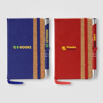 Miller Cork Notebook & Tres-Chic Pen Gift Set