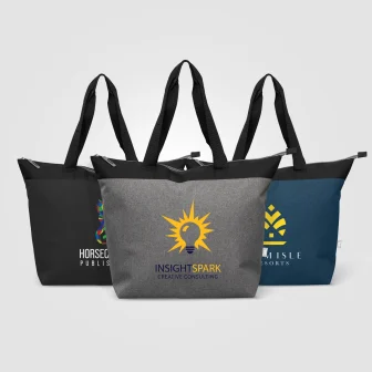 Metropolis™ 600D Recycled Polyester Zippered 44-can Cooler Tote Bag - 20L