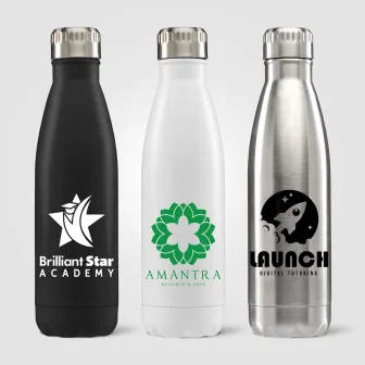 Ibiza - Bouteille en acier inoxydable  à double paroi de 475 ml